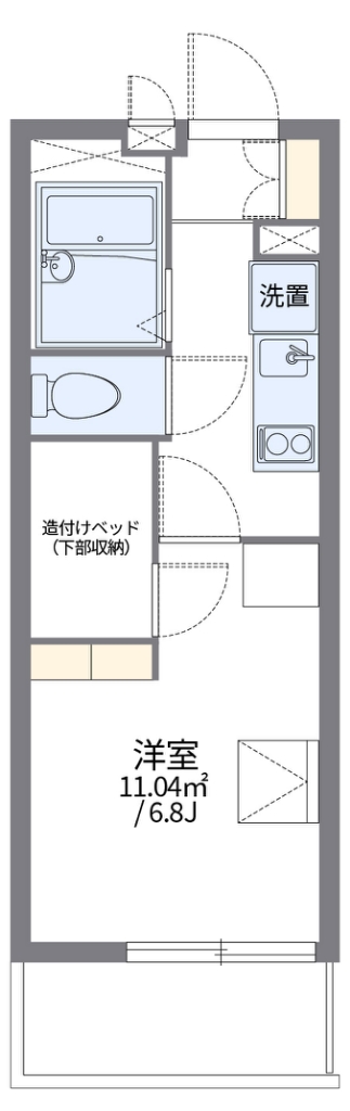 レオパレス鹿沼台ＬＡ１ 間取り