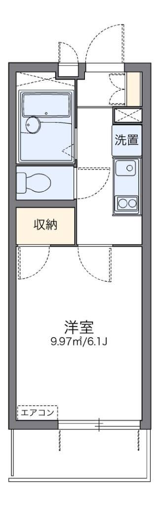 レオパレス彩 代表的な間取のため実際の間取とは異なる場合があります