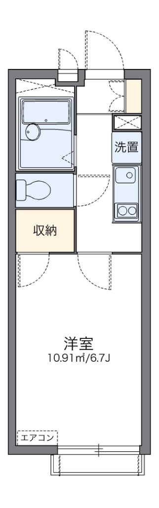 レオパレスＴＫ　ｏｎｅ 間取り