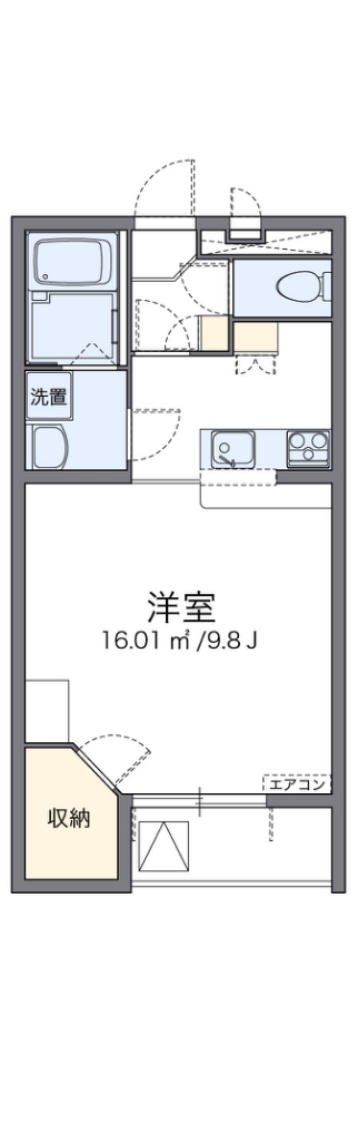 レオパレスアゼリアカーサ 間取り