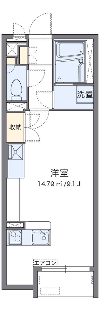 ミランダ城山 代表的な間取のため実際の間取とは異なる場合があります