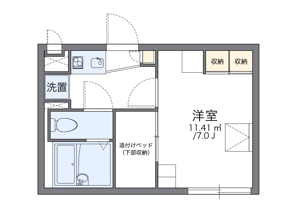 レオパレスＰＬＵＭＥＲＩＡ 間取り