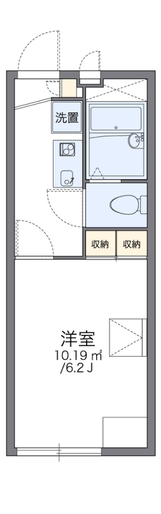 レオパレスカンパネラ 代表的な間取のため実際の間取とは異なる場合があります