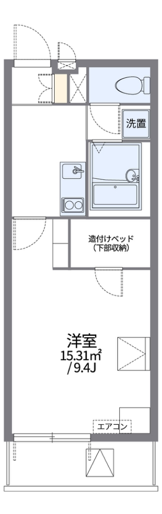 レオパレスアゼリアパーク 間取り