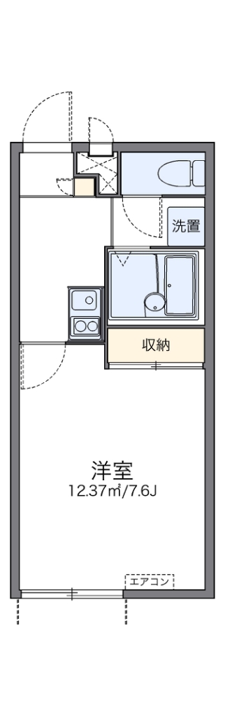 レオパレスけやき通りハイツ 間取り