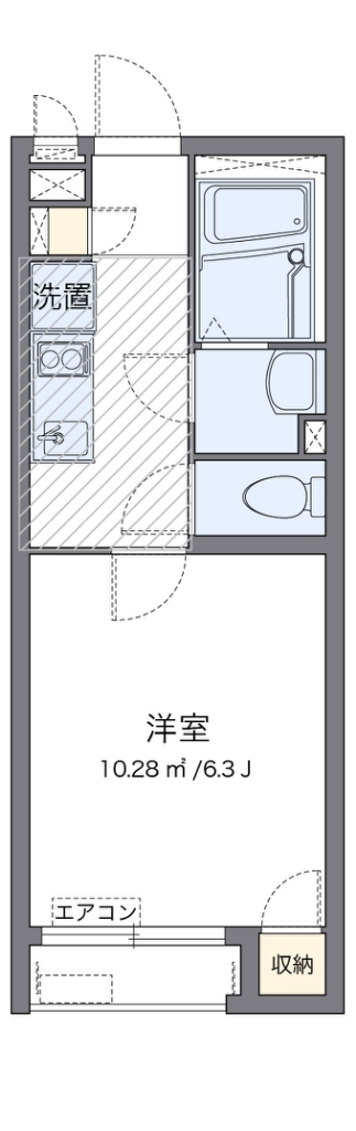 クレイノ元三如如 代表的な間取のため実際の間取とは異なる場合があります