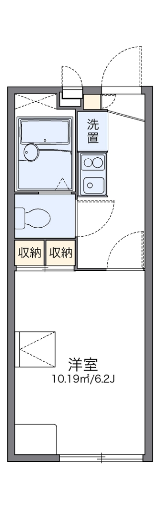 レオパレスサンライズ 代表的な間取のため実際の間取とは異なる場合があります