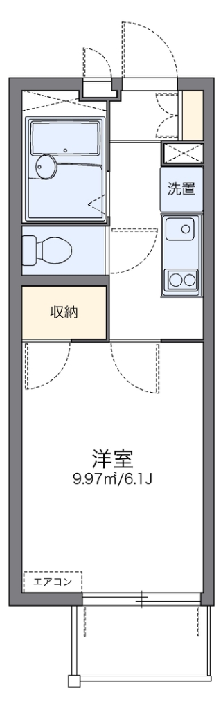 レオパレスすずしろ 間取り