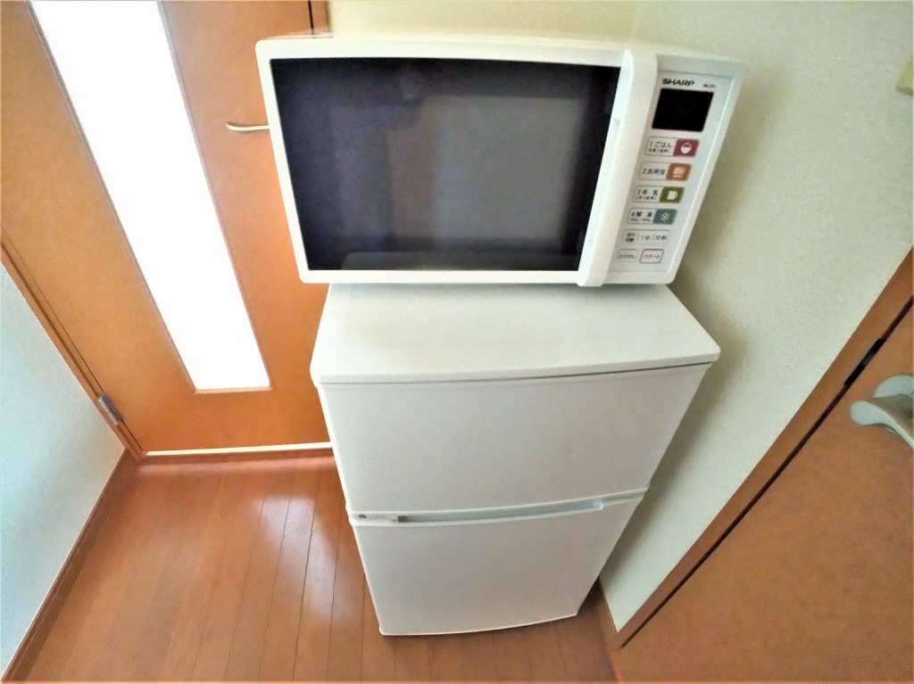 レオパレスグリーンステージ大宮 電子レンジと冷蔵庫