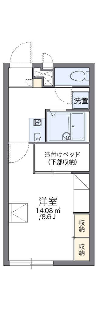 レオパレス藤 代表的な間取のため実際の間取とは異なる場合があります