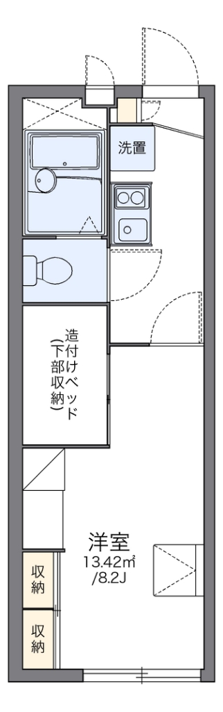 レオパレスディアコート　六木 間取り