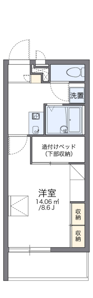レオパレスソワ　メゾンⅢ 間取り