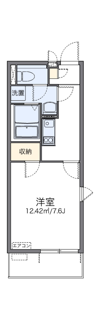 レオネクストヴォラーレ 代表的な間取のため実際の間取とは異なる場合があります