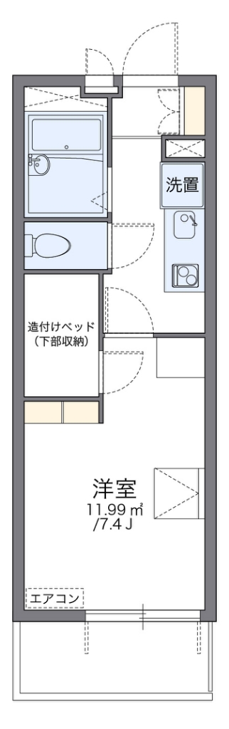 レオパレステルセイラ 間取り