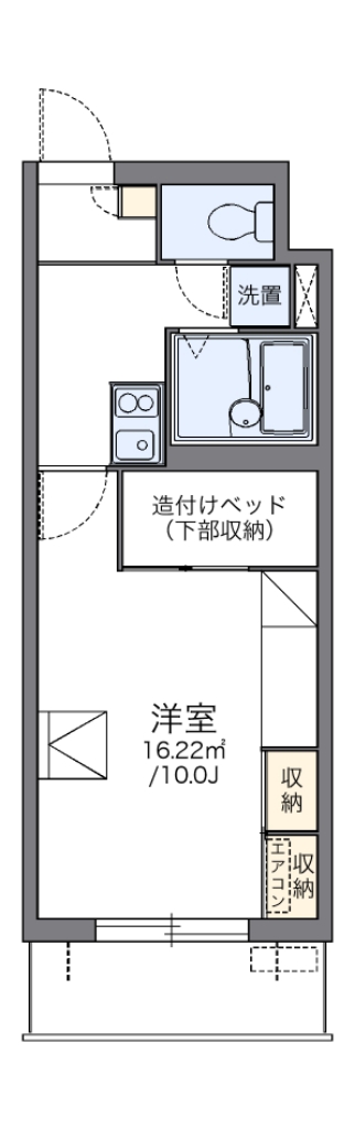 レオパレスパルコートＥ 代表的な間取のため実際の間取とは異なる場合があります