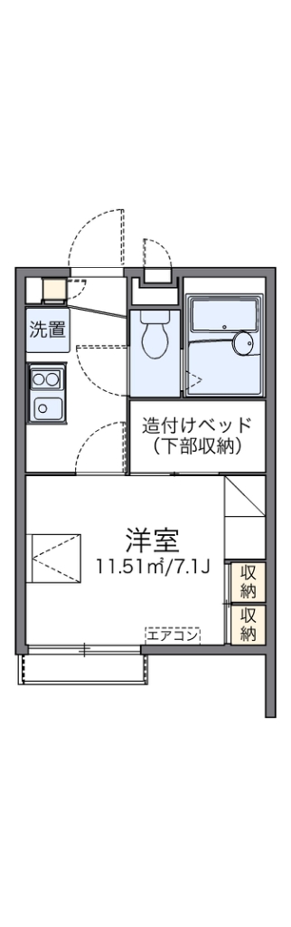 レオパレスグリーンベール 間取り