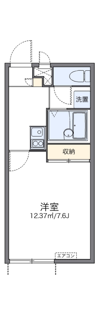 レオパレスアグリコルトゥーラ 間取り