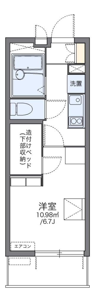 レオパレス矢部第１ 間取り