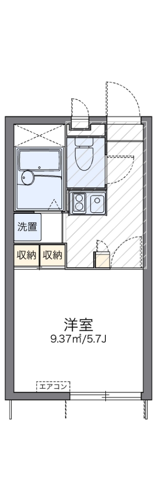 レオパレスフリーダム南金目Ⅷ 間取り