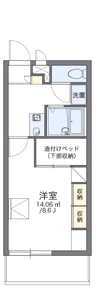 レオパレス中町 間取り
