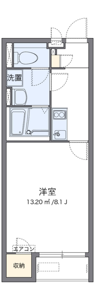 クレイノＳＵＮ　ＧＲＡＣＥ 代表的な間取のため実際の間取とは異なる場合があります