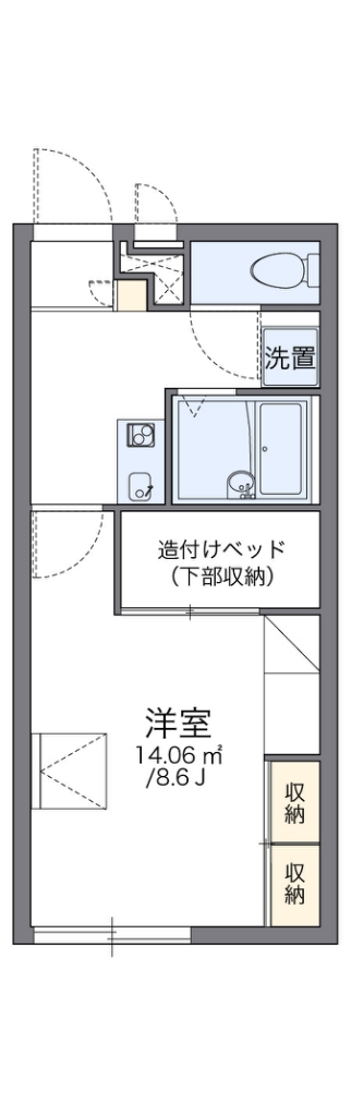 レオパレスサンデン５ 間取り