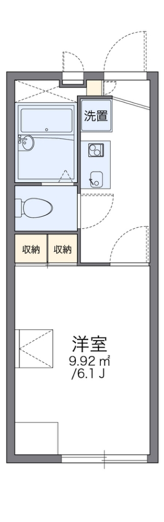 レオパレスさつき 間取り