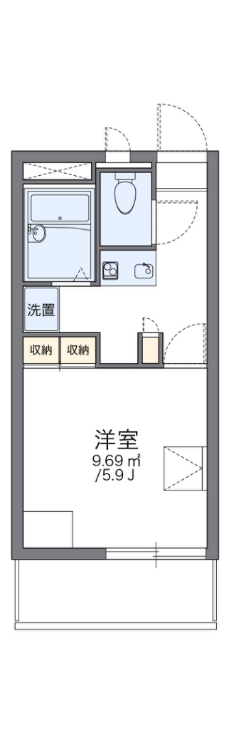 レオパレスアネックスグランドゥール 間取り