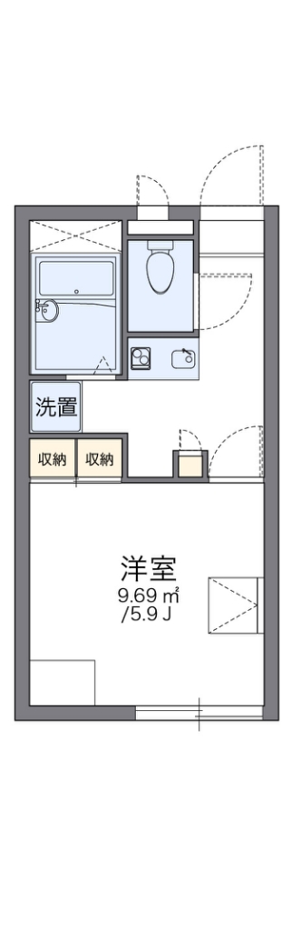 レオパレスＧＲＥＥＮ　ＶＩＥＷ 間取り
