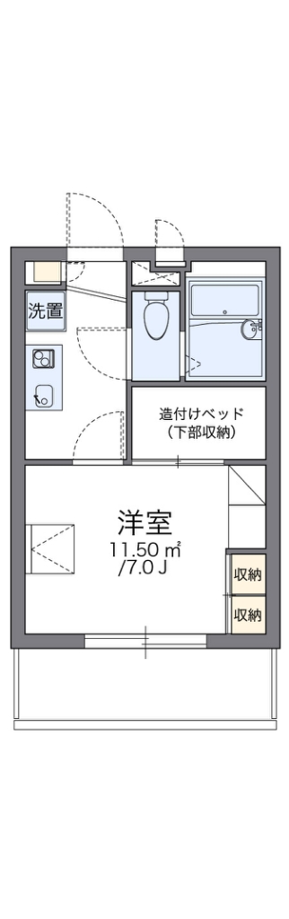 レオパレスロワジール 間取り