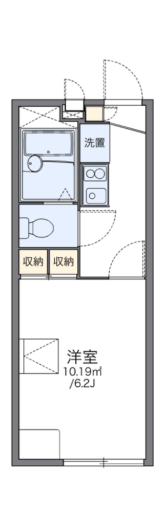 レオパレス青柳 代表的な間取のため実際の間取とは異なる場合があります