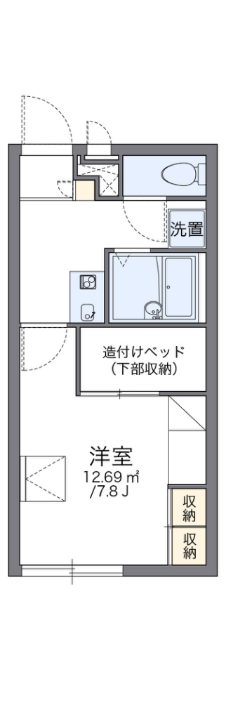 レオパレスシャンテＡ 間取り