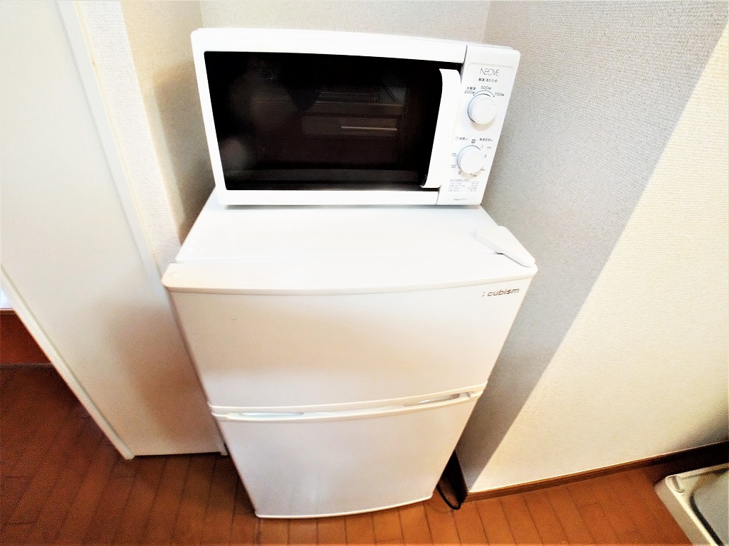 レオパレスＫ１ レンジと冷蔵庫