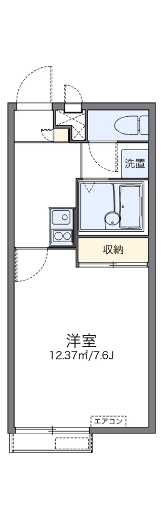 レオパレスけやき通りハイツ 間取り