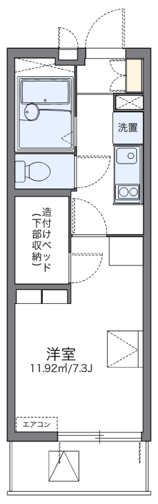 レオパレスモンジュイ 間取り
