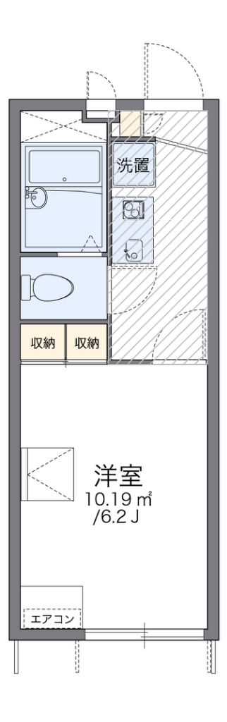 レオパレスすず 代表的な間取のため実際の間取とは異なる場合があります