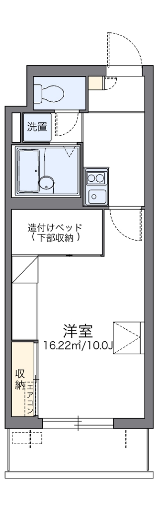 レオパレスパルコートＤ 間取り