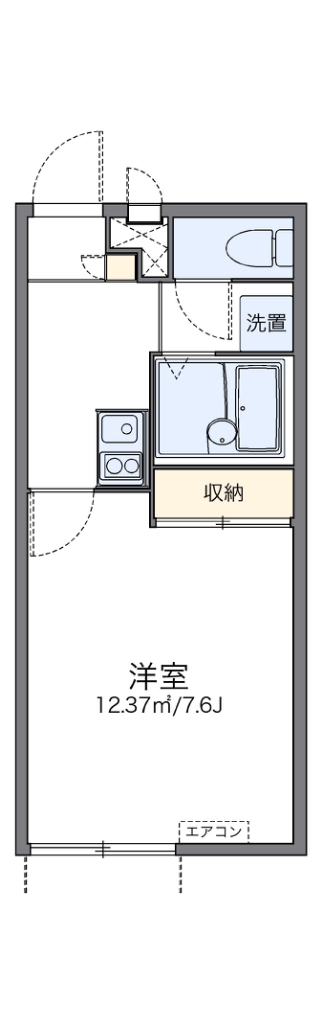 レオパレスもみじ 間取り