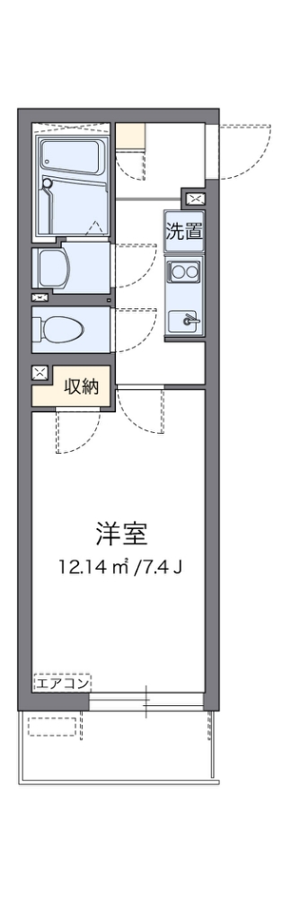 クレイノＦＯＲＥＶＥＲ 代表的な間取のため実際の間取とは異なる場合があります