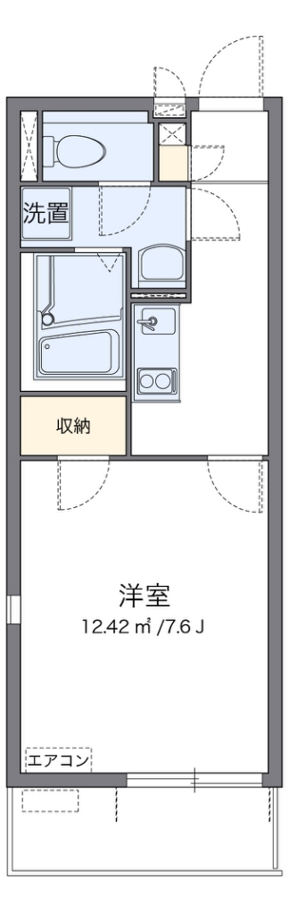クレイノＩＴＵＫＩ 代表的な間取のため実際の間取とは異なる場合があります