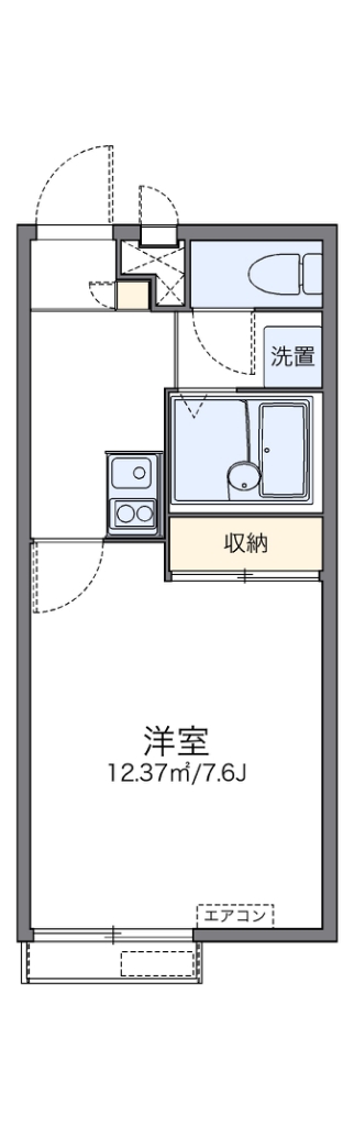 レオパレスもみじ 間取り