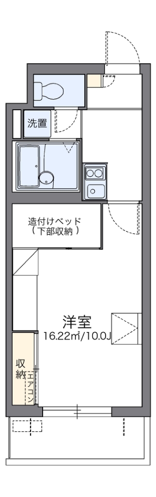 レオパレスパルコートＤ 間取り