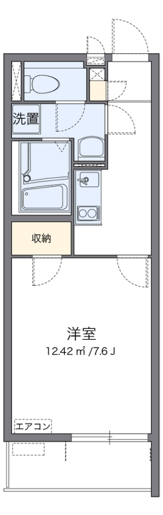 クレイノＩＴＵＫＩ 代表的な間取のため実際の間取とは異なる場合があります