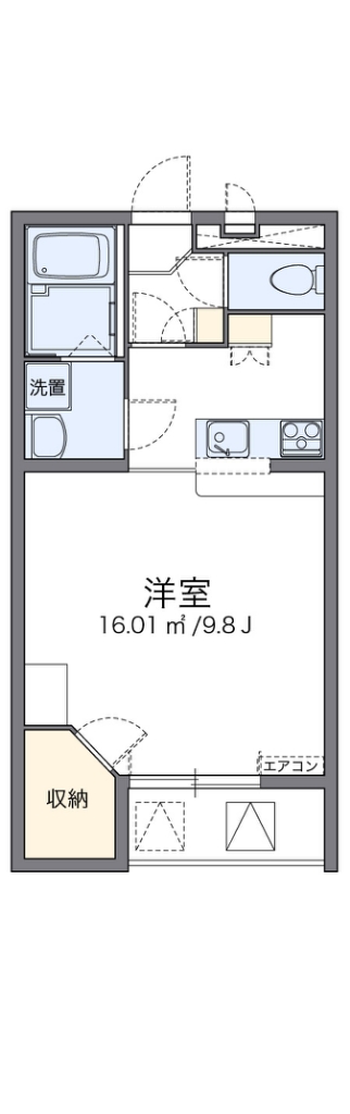 レオパレスアゼリアカーサ 間取り