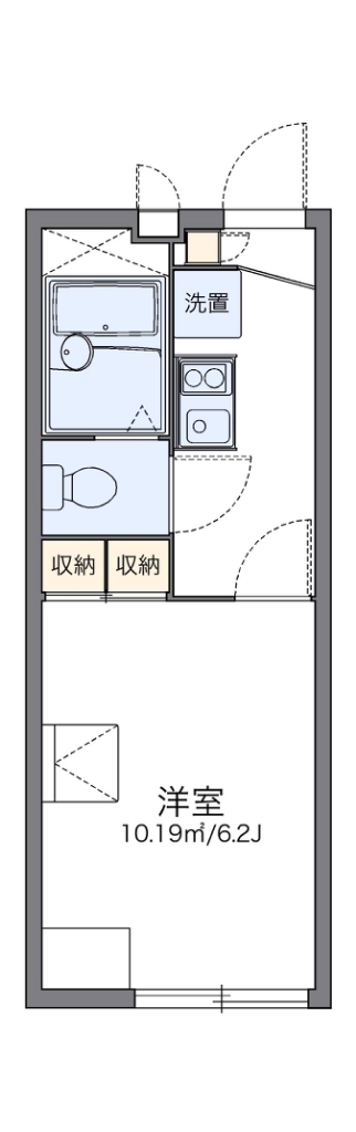 レオパレスＴａｎｎｅｎｂａｕｍ 代表的な間取のため実際の間取とは異なる場合があります