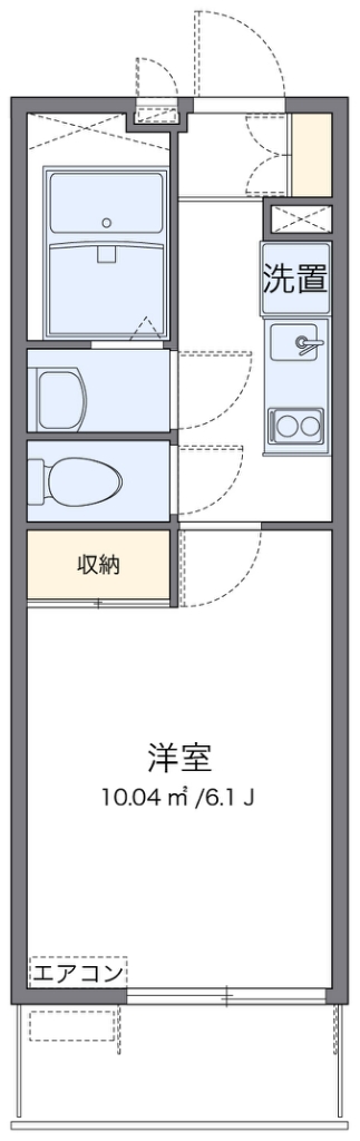 レオパレストレ 代表的な間取のため実際の間取とは異なる場合があります