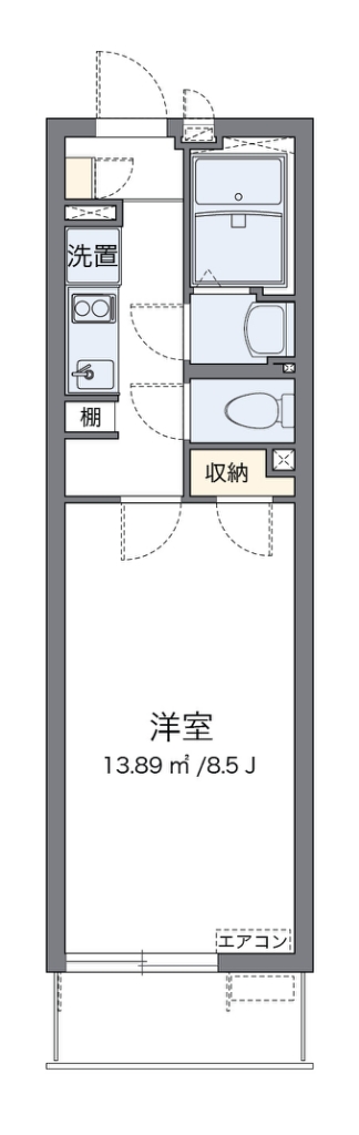 クレイノショコラ 代表的な間取のため実際の間取とは異なる場合があります