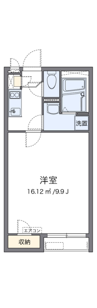 クレイノいちごの木 代表的な間取のため実際の間取とは異なる場合があります