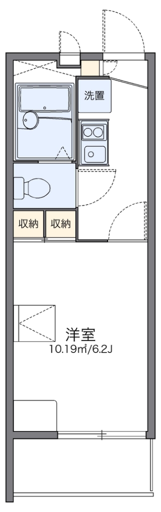 レオパレスノーブルコート久地 間取り