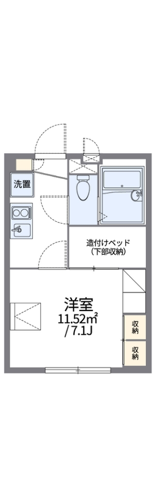 レオパレス追分 間取り